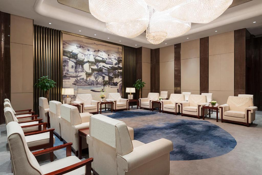 Posezení v ubytování Wanda Realm Hotel Wuhu