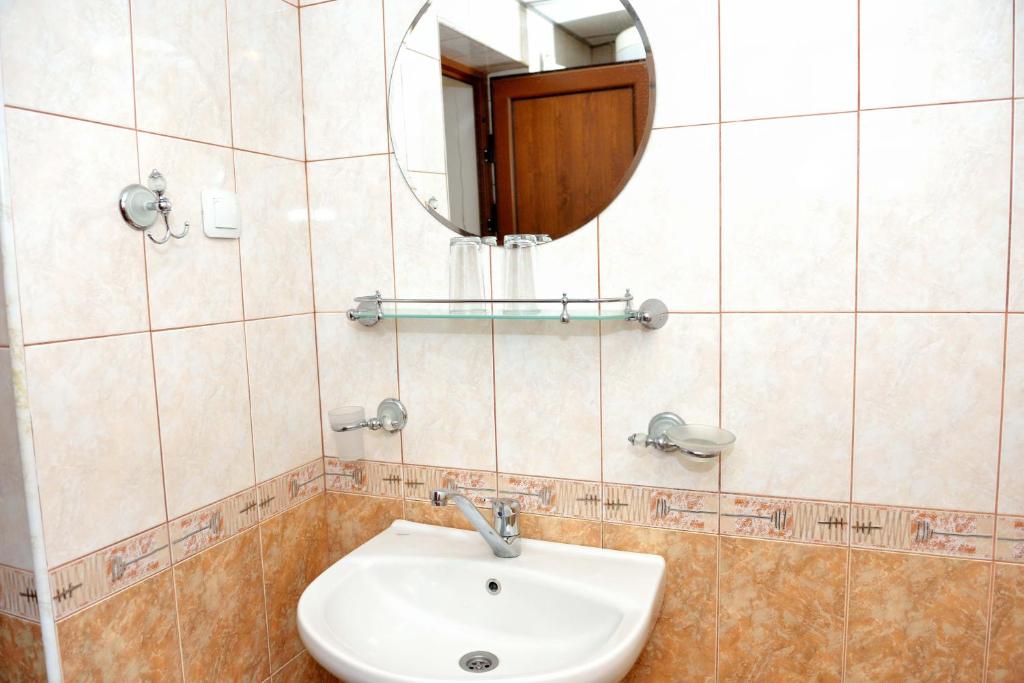 Koupelna v ubytování Guest House Mavrudieva