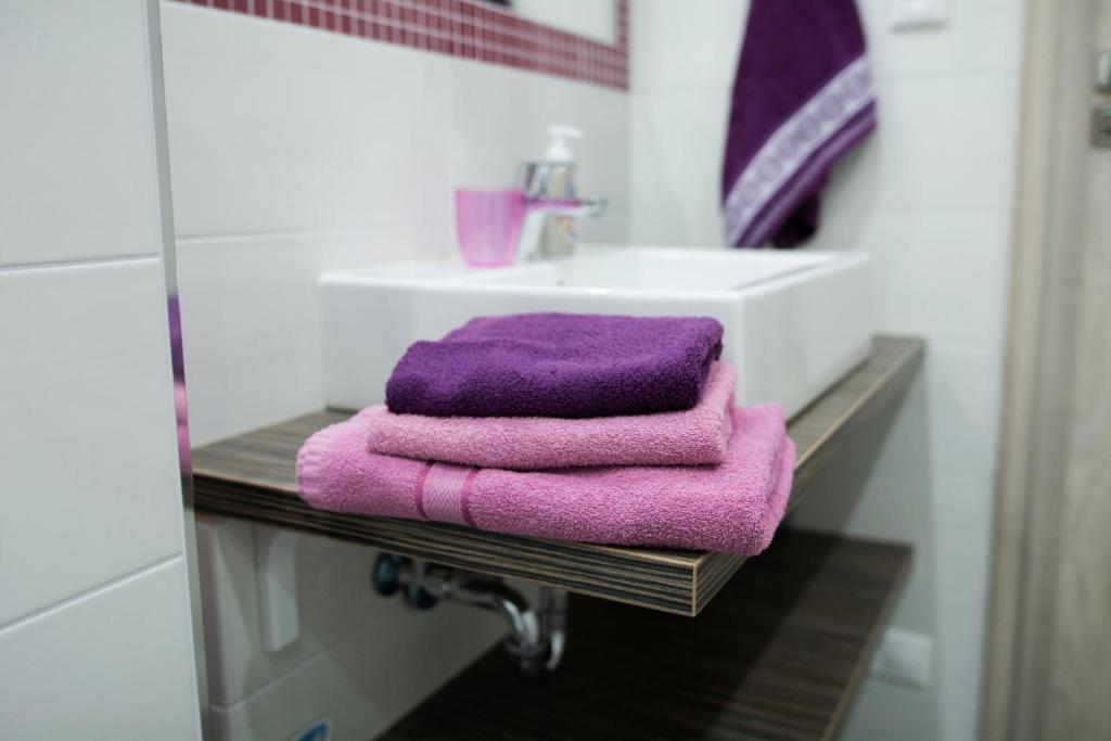 Koupelna v ubytování Chata Valca PATJA-v letnej sezóne pri prenajatí aj jedného apartmánu uzavrieme ostatné apartmány-záleží na na pohodlí našich hostí