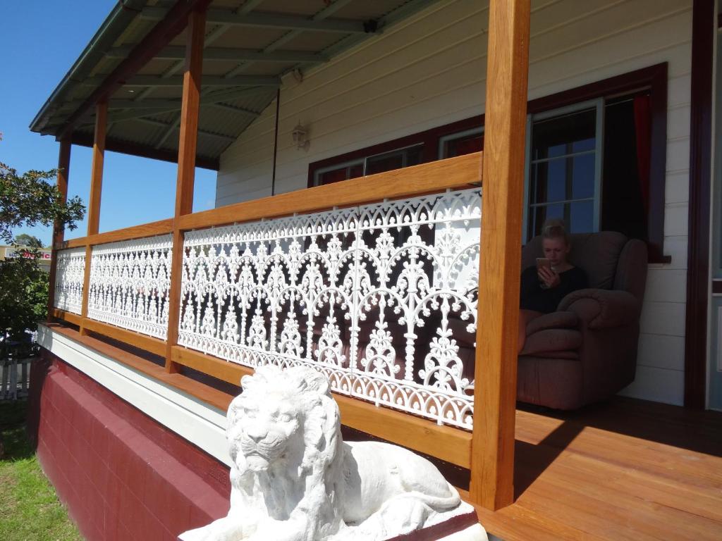 Balkón nebo terasa v ubytování Port Macquarie Backpackers