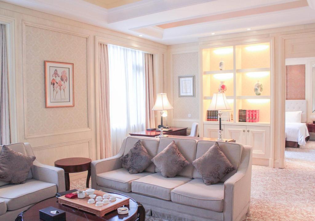 Posezení v ubytování Carp Islet Resort Fuzhou