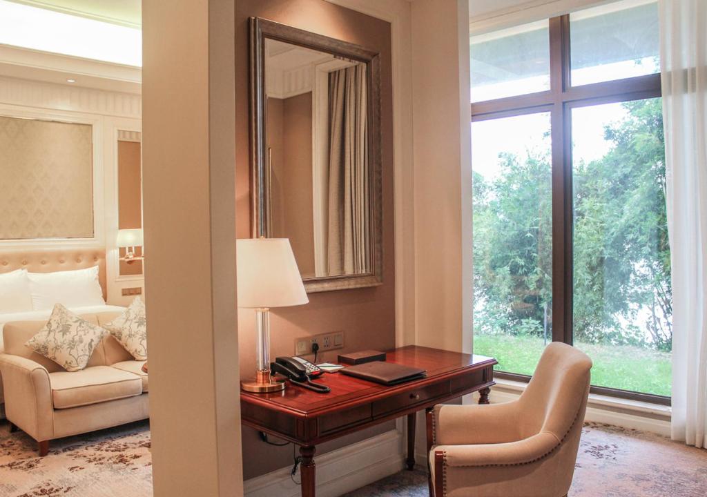 Posezení v ubytování Carp Islet Resort Fuzhou