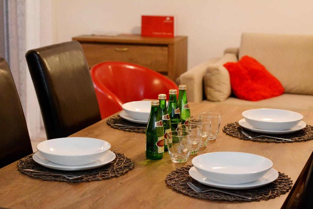 Posedenie v ubytovaní Apartament przy Latarni Morskiej