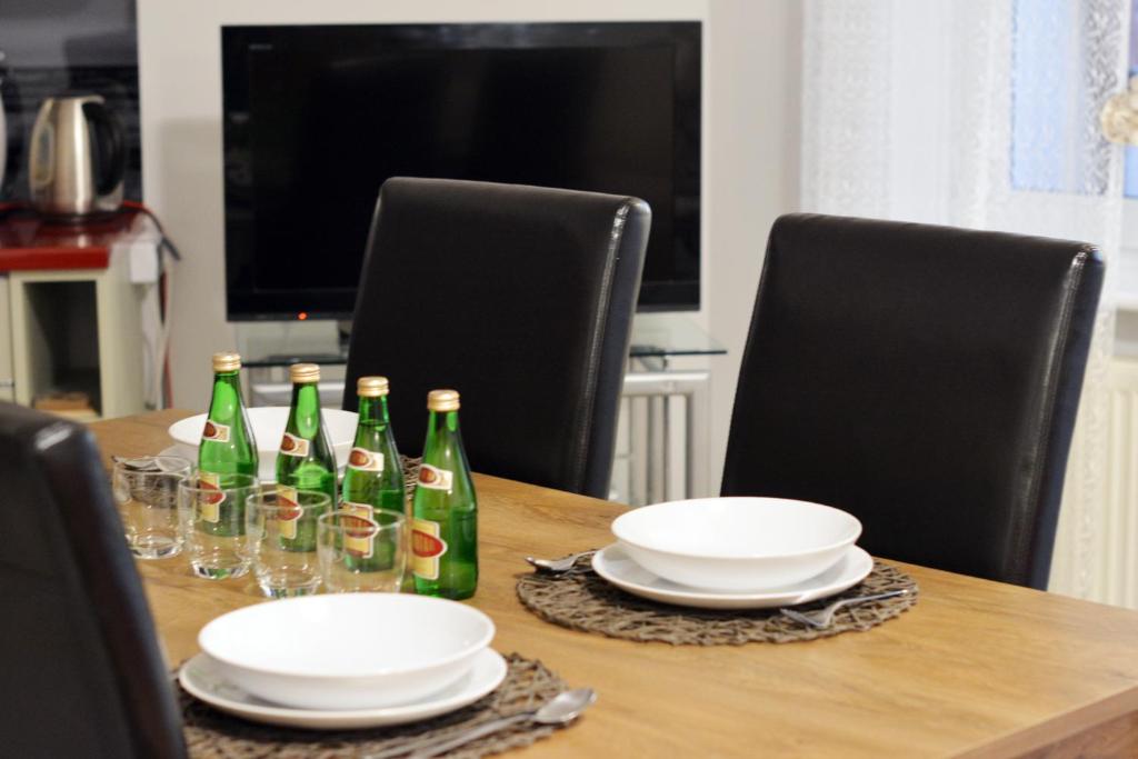 Nápoje v ubytovaní Apartament przy Latarni Morskiej