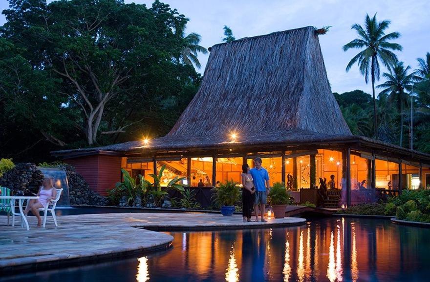 Bazén v ubytování Beqa Lagoon Resort nebo v jeho okolí