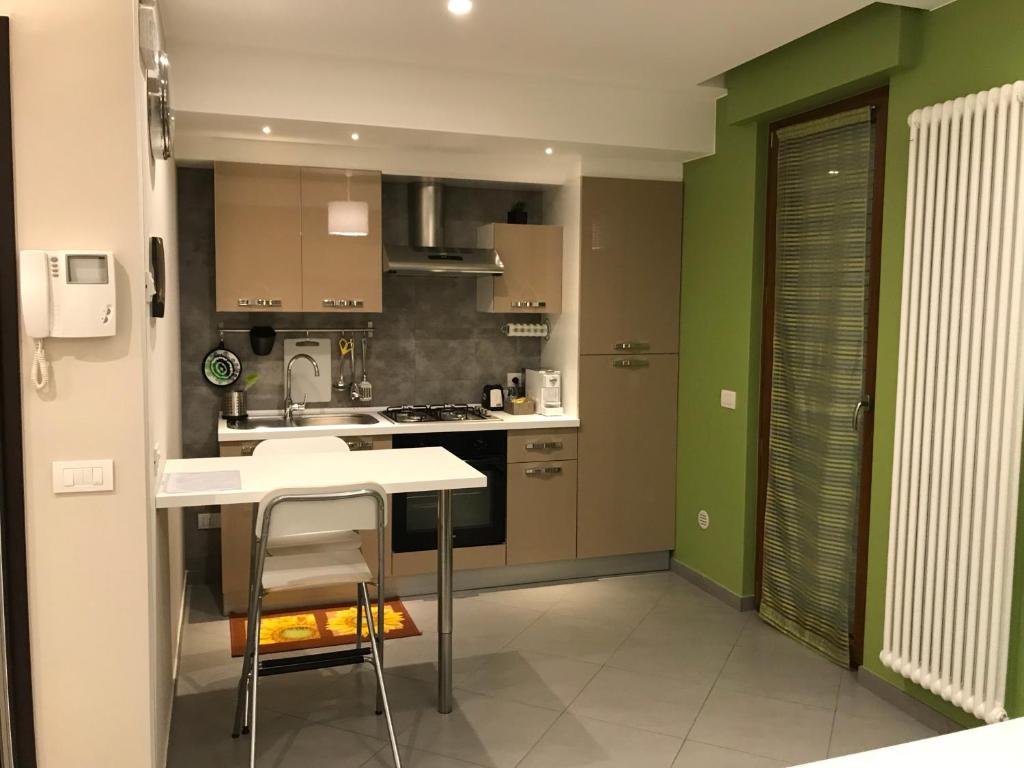 Kuchyň nebo kuchyňský kout v ubytování My Home