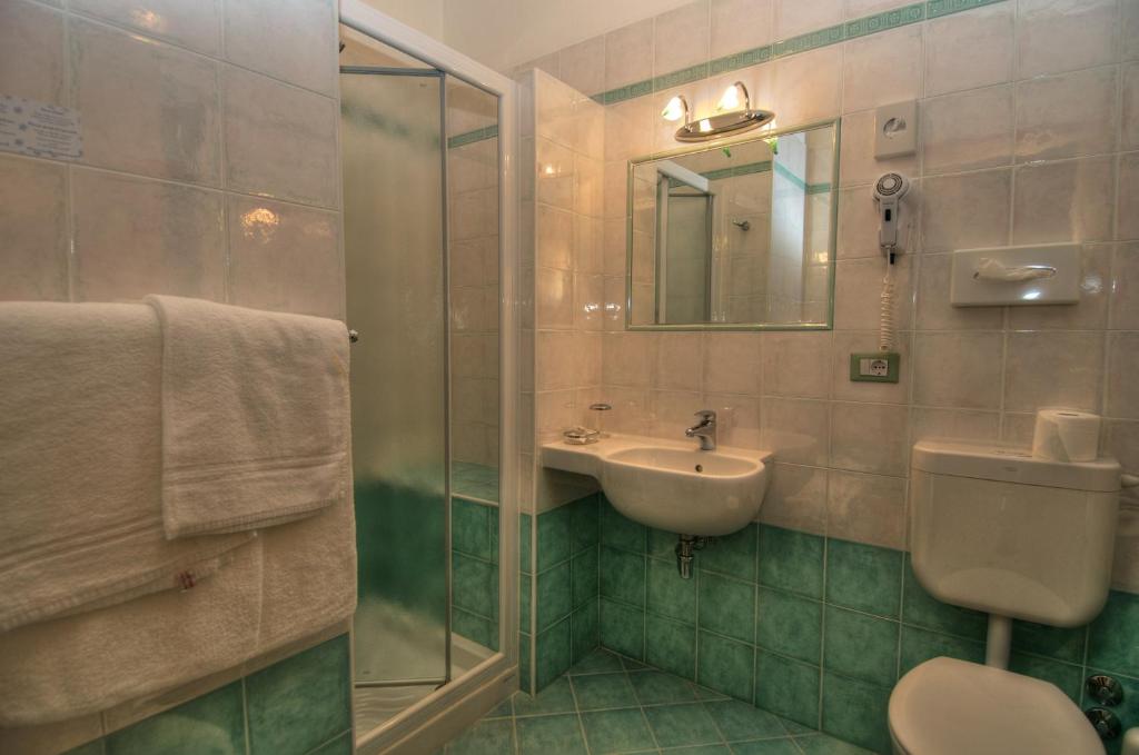 Koupelna v ubytování Hotel Caracas