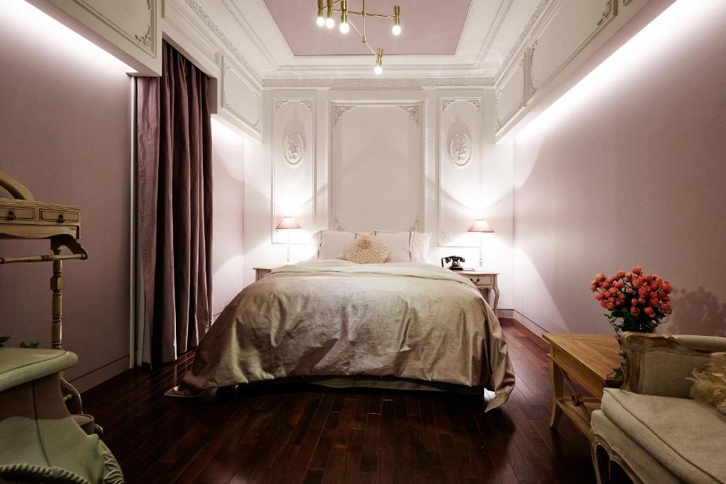Postel nebo postele na pokoji v ubytování Roseto Hotel