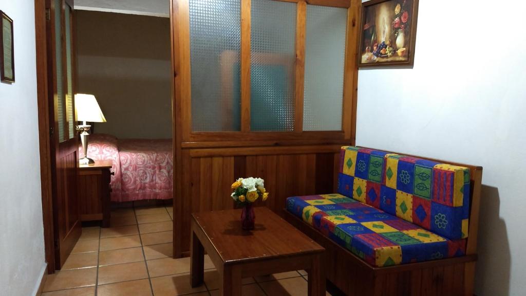 Posezení v ubytování Posada Cuallicochi