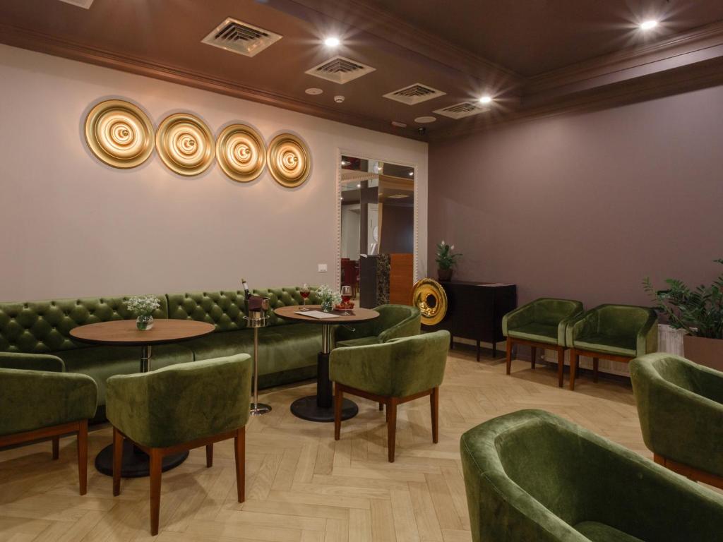 Posezení v ubytování UNO Design Hotel