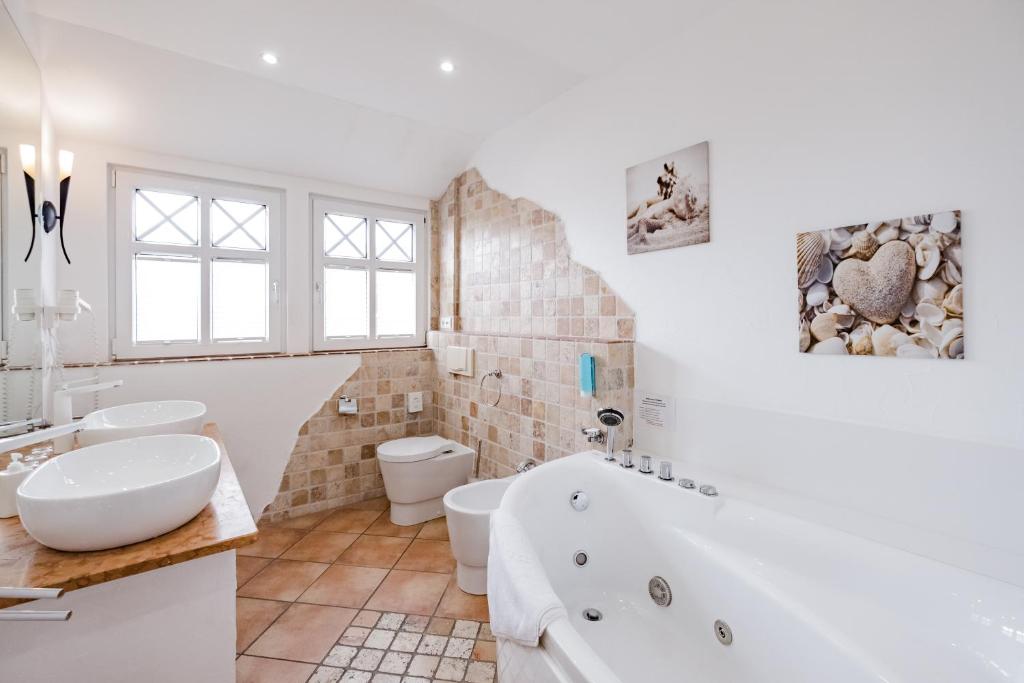 Koupelna v ubytování Hotel Kolb