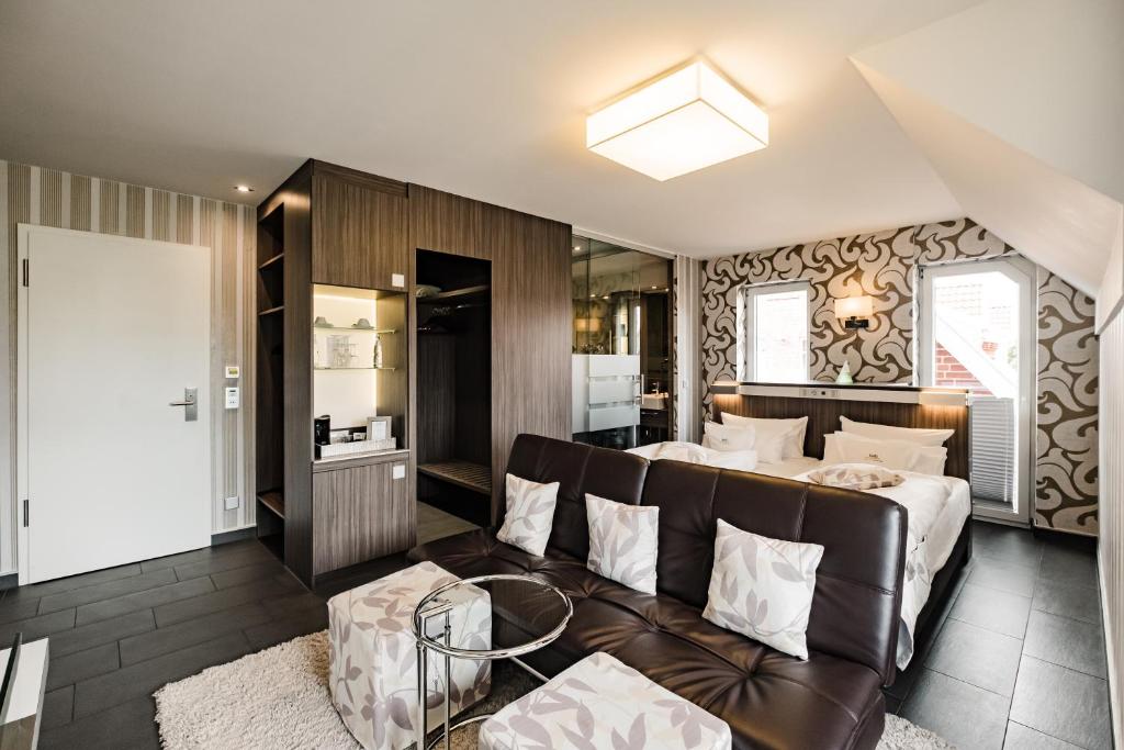 Kuchyň nebo kuchyňský kout v ubytování Hotel Kolb
