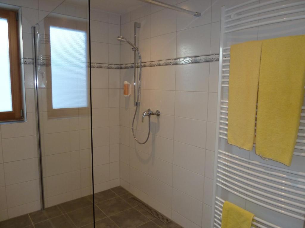 Koupelna v ubytování Alpina Appartements