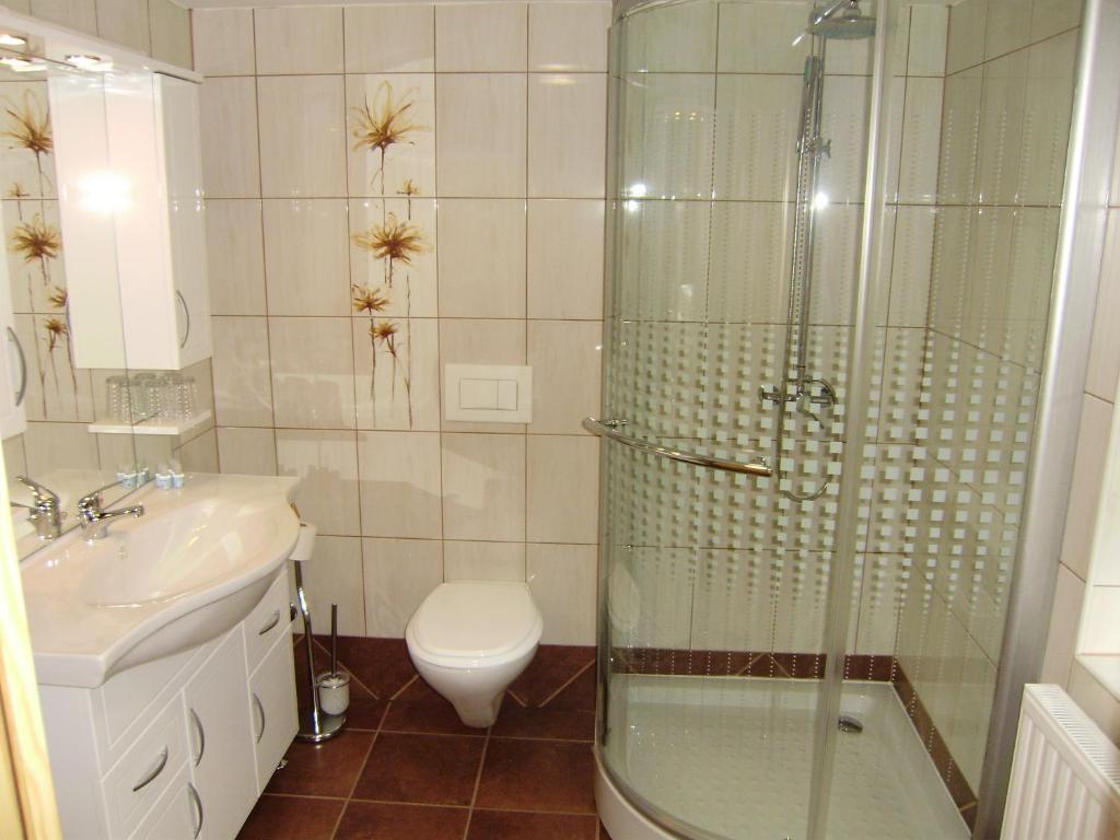Phòng tắm tại Guest House Čater