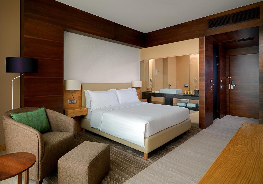 Кровать или кровати в номере Voronezh Marriott