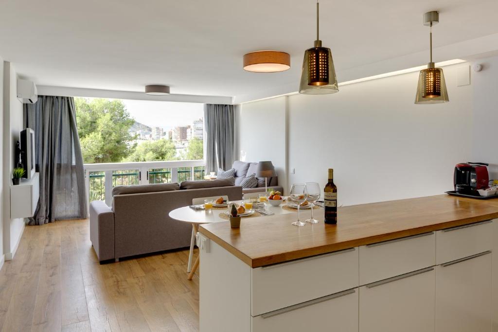 Nápoje v ubytování Apartamento Santa Barbara I