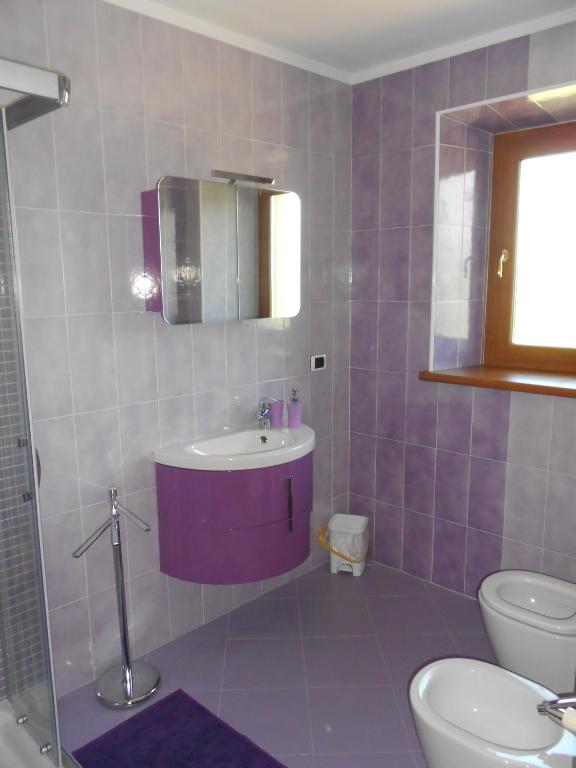 Koupelna v ubytování b&b Ergira