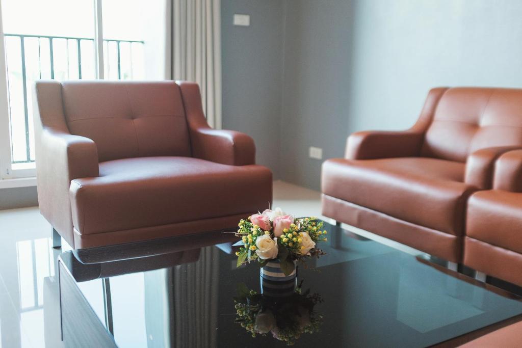 Posezení v ubytování Hansanan Hotel