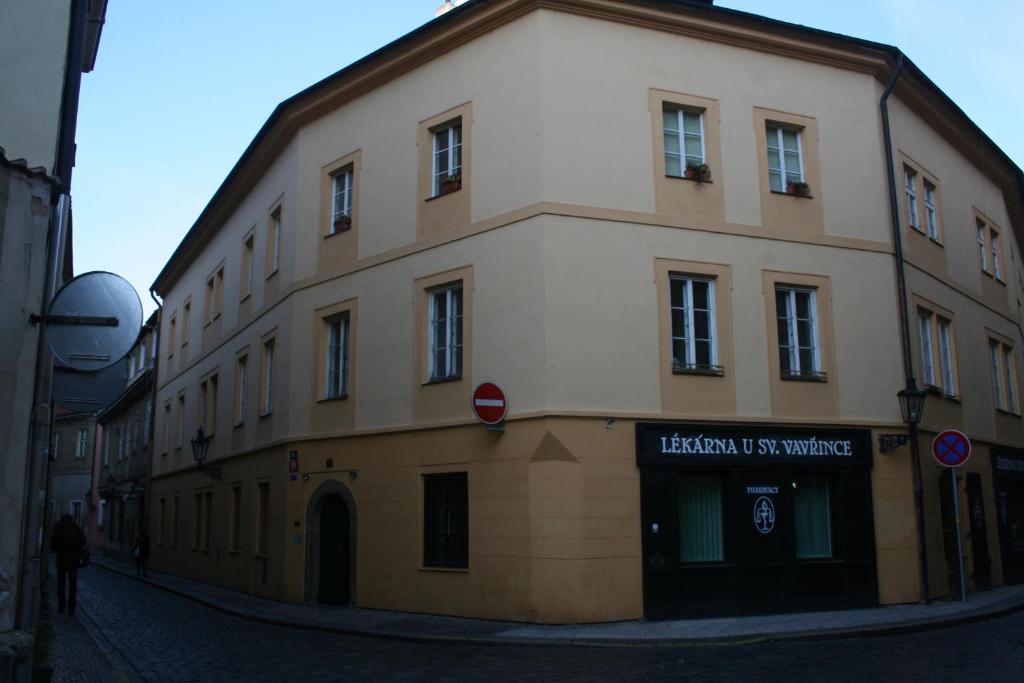 a large building on the side of a street at Apartment No 0A Anenska 13 - Stare Mesto in Prague
