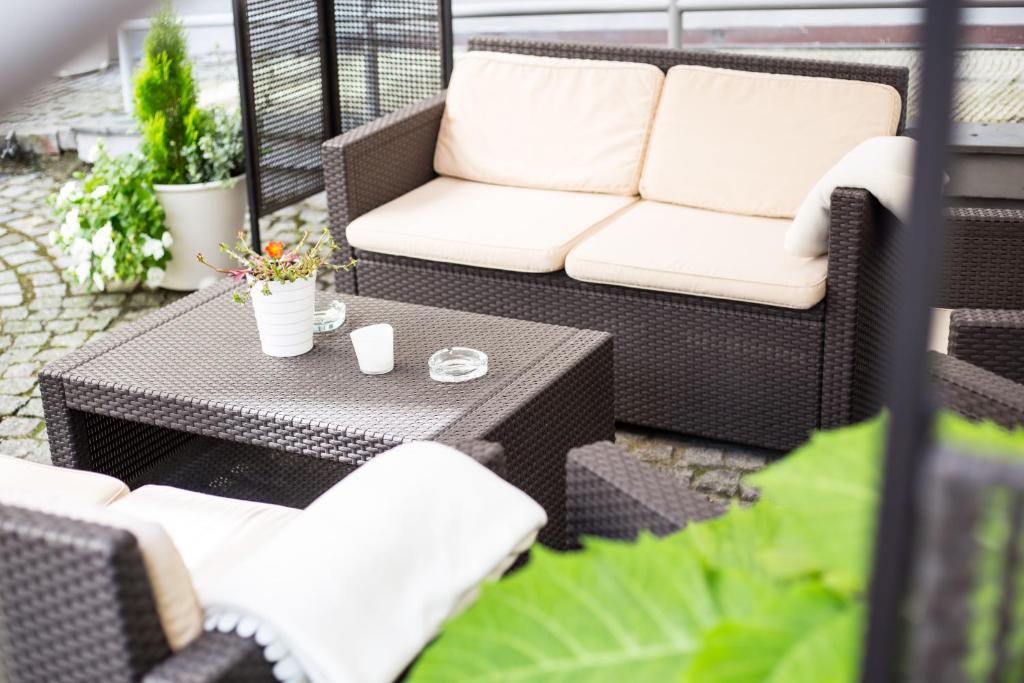 Posezení v ubytování Unitas Hotel