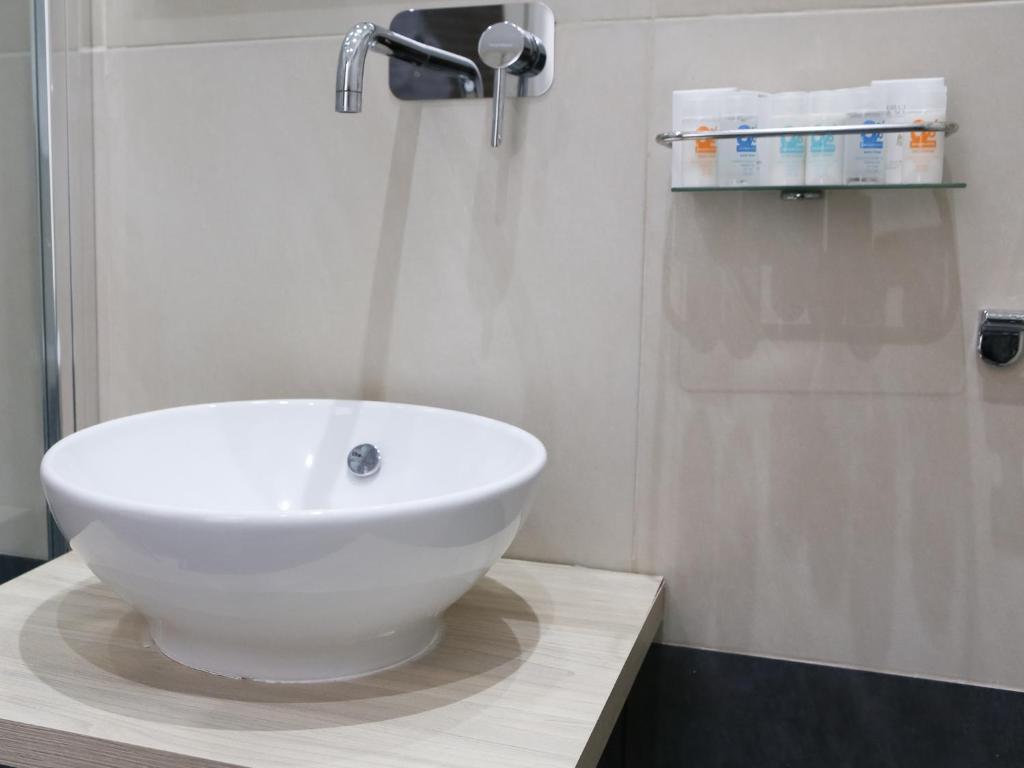 Koupelna v ubytování Venustas Roma Hotel