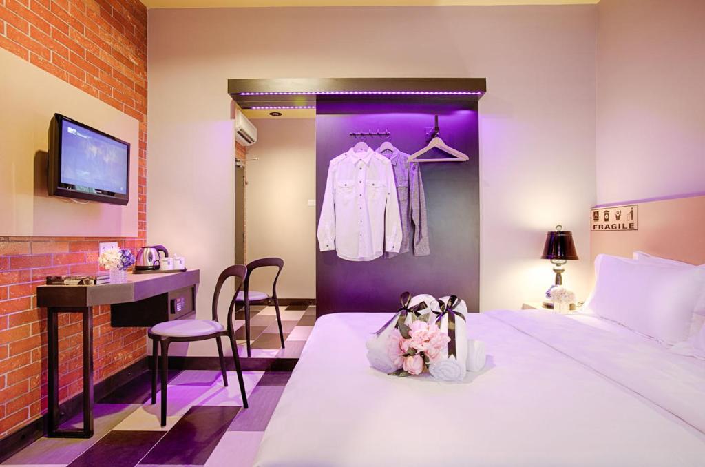 Postel nebo postele na pokoji v ubytování the youniQ Hotel, KLIA T1, KLIA T2