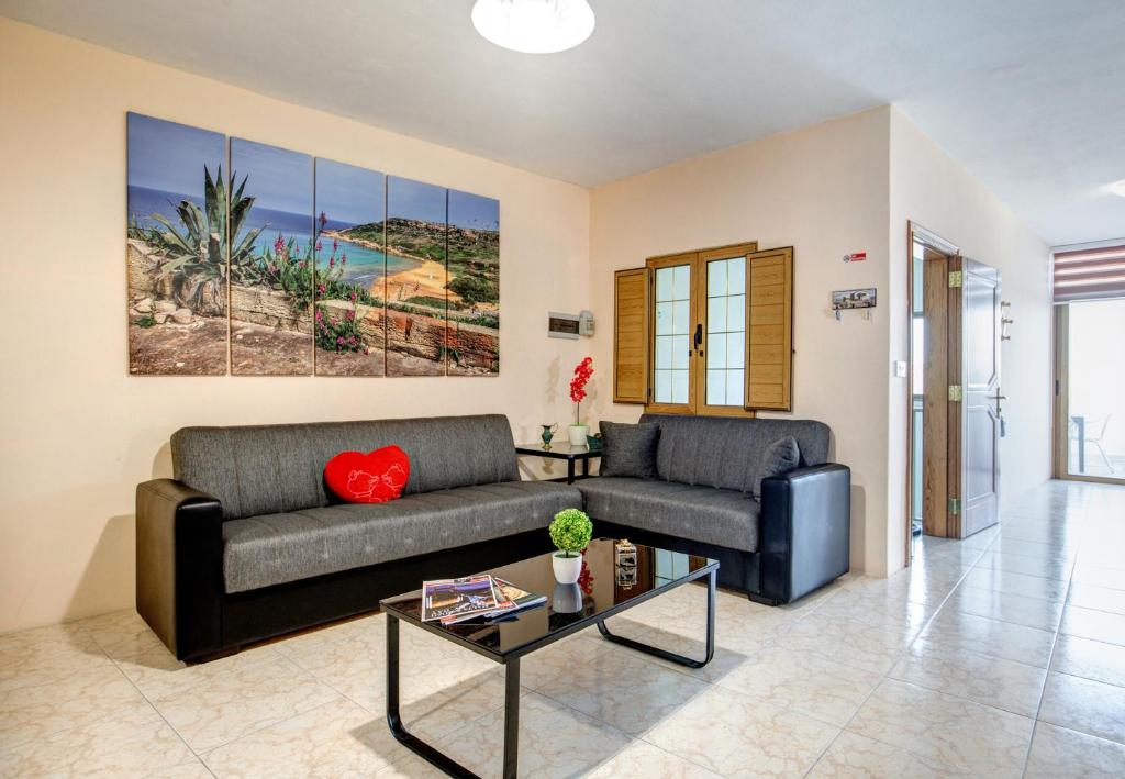 Posezení v ubytování Victoria Penthouse