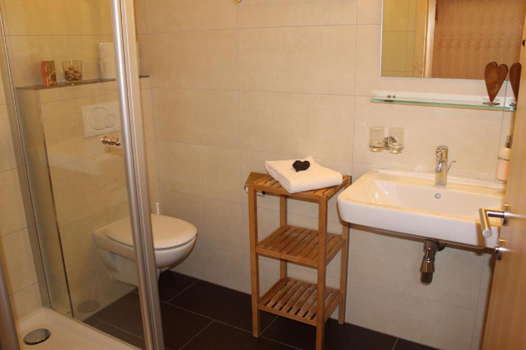 Kúpeľňa v ubytovaní Appartements Aurora