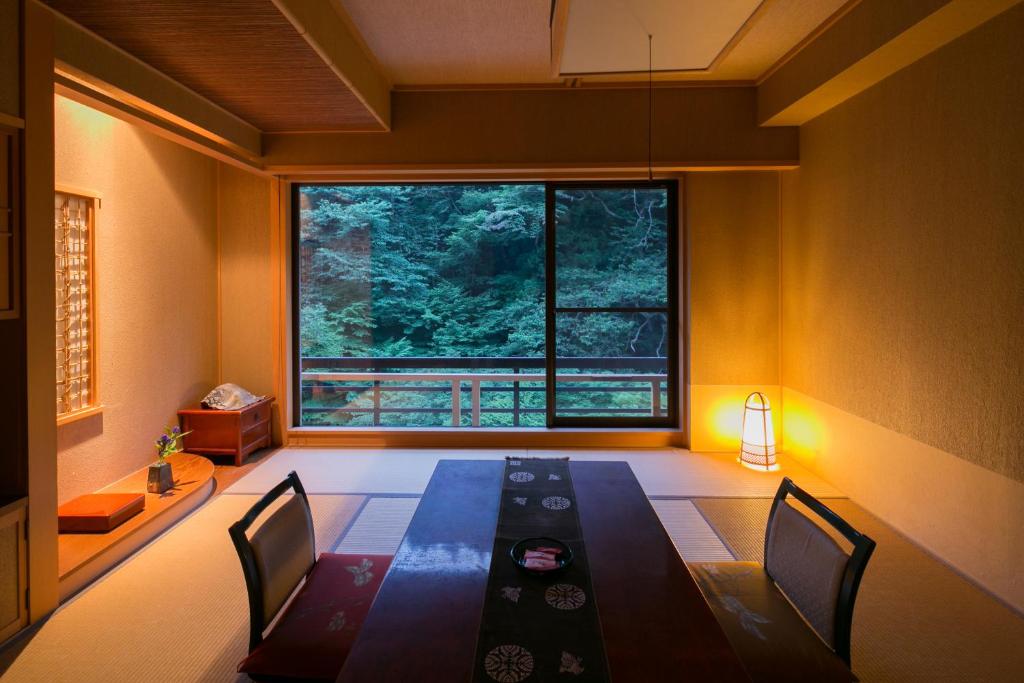Posezení v ubytování Shima-Onsen Toshimaya