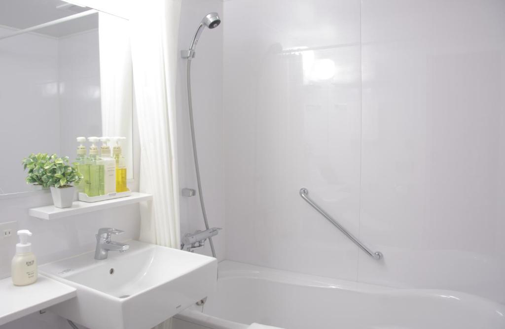 Koupelna v ubytování Nagomi Hotel Nippori