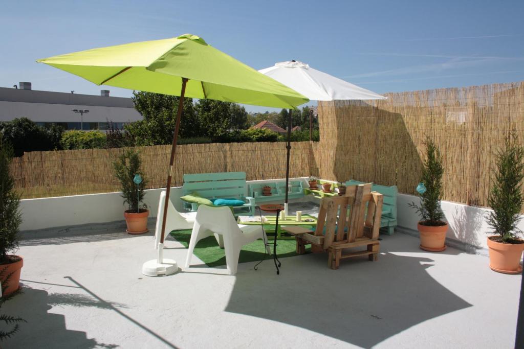 Patio nebo venkovní prostory v ubytování My Hostel