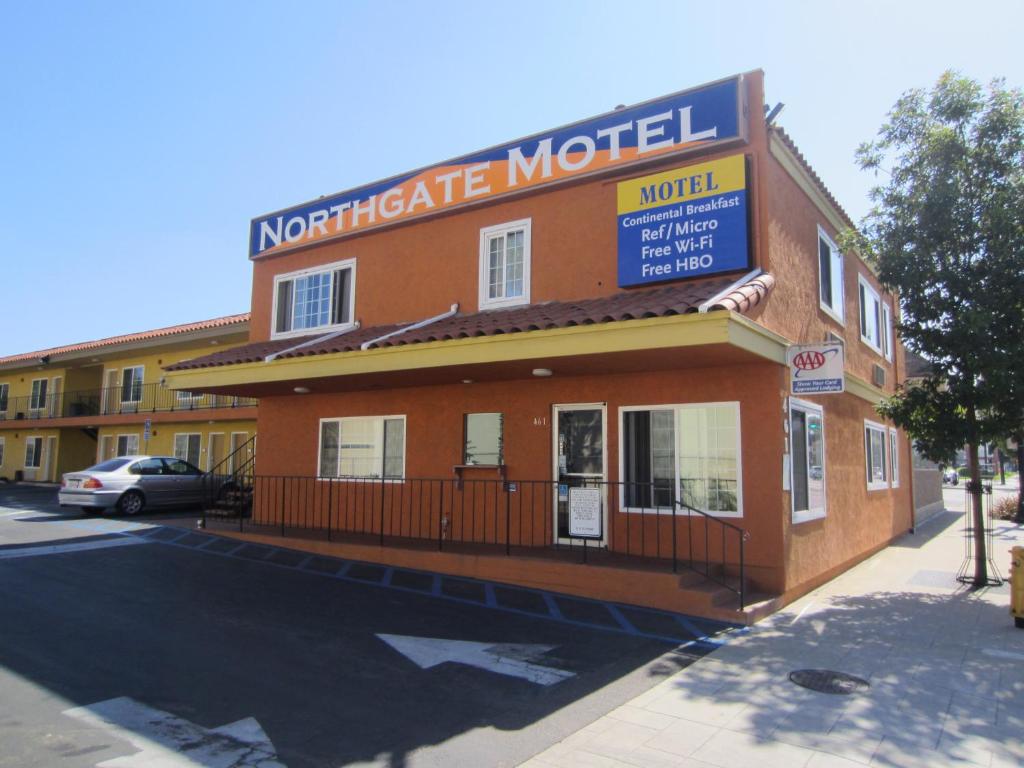 a building with a sign for a motel at Northgate Motel in El Cajon