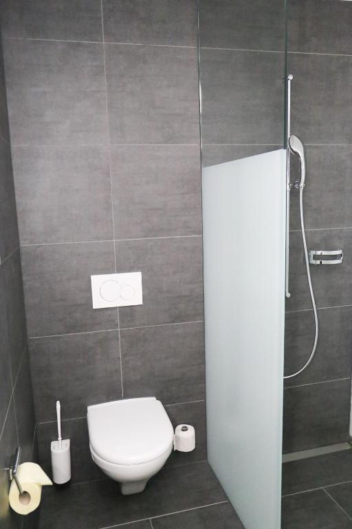Koupelna v ubytování Hotel Traube Garni