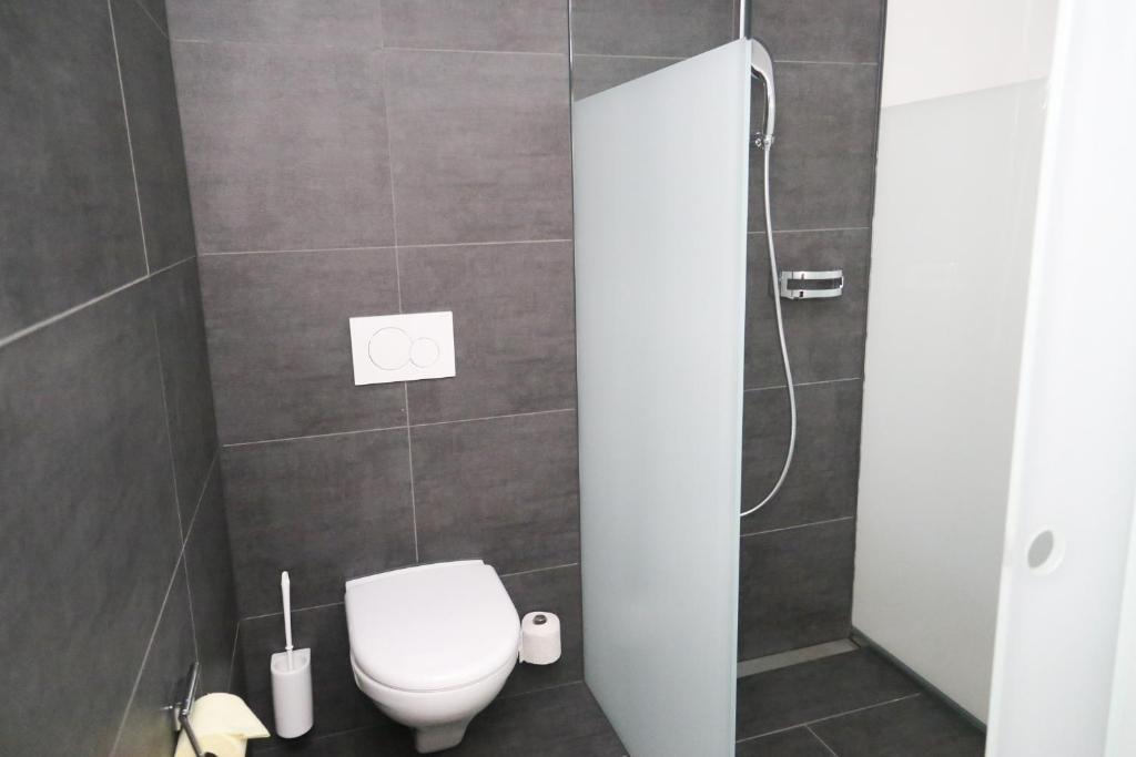 Koupelna v ubytování Hotel Traube Garni