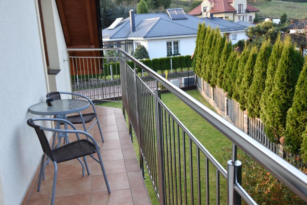 Balkón nebo terasa v ubytování Gościniec Klejnot