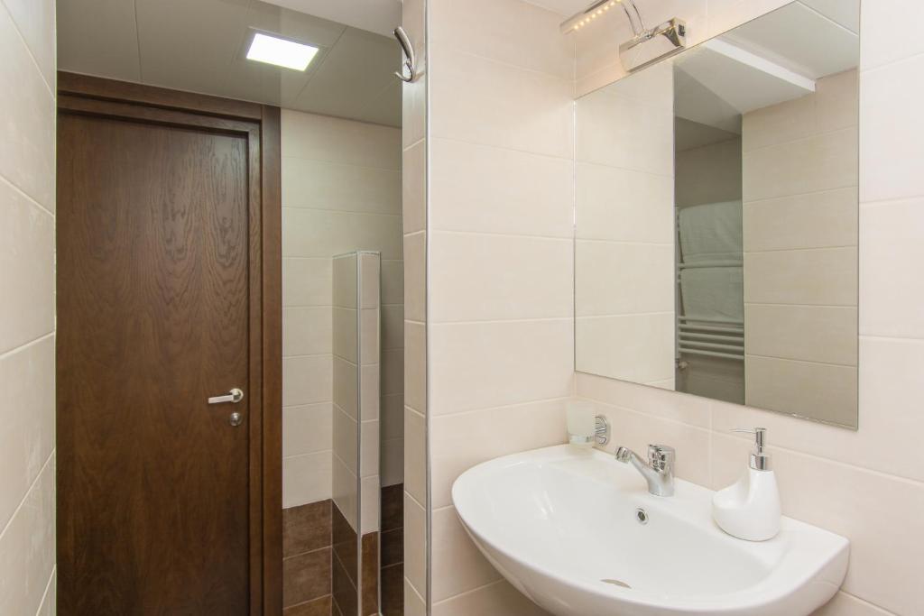 Koupelna v ubytování Hotel Reverence