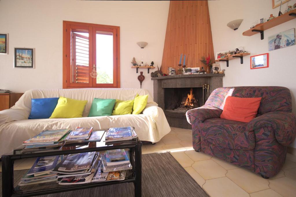 Posezení v ubytování Magma Guest House