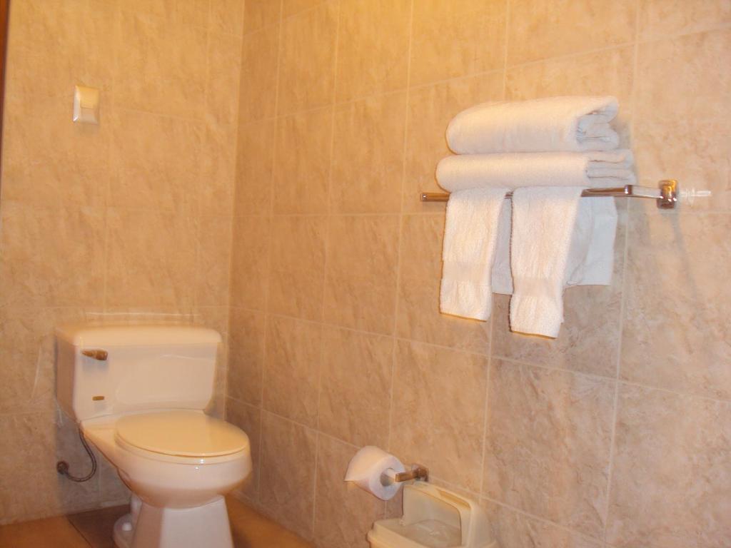 Koupelna v ubytování Mosoq Inn