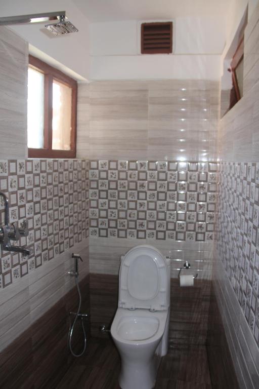 Koupelna v ubytování Khangsar Home
