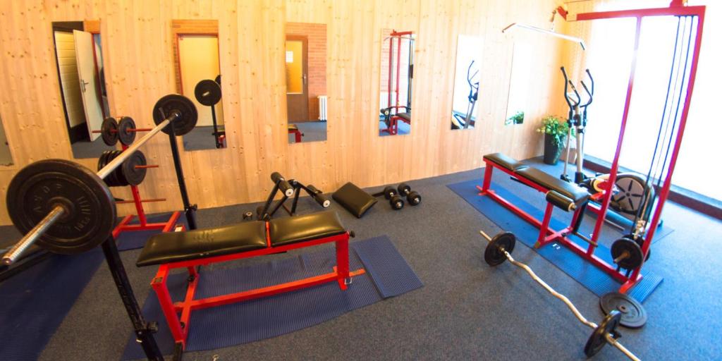 Fitness centrum a/nebo fitness zařízení v ubytování Hotel Tanecnica