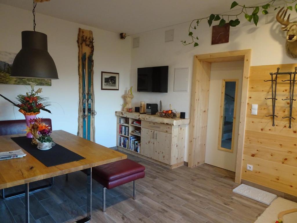 Kuchyň nebo kuchyňský kout v ubytování Haidegger Appartements