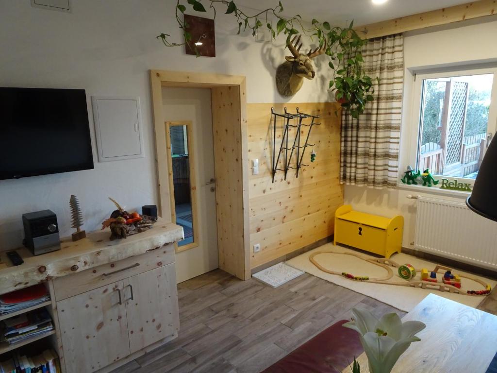 TV a/nebo společenská místnost v ubytování Haidegger Appartements