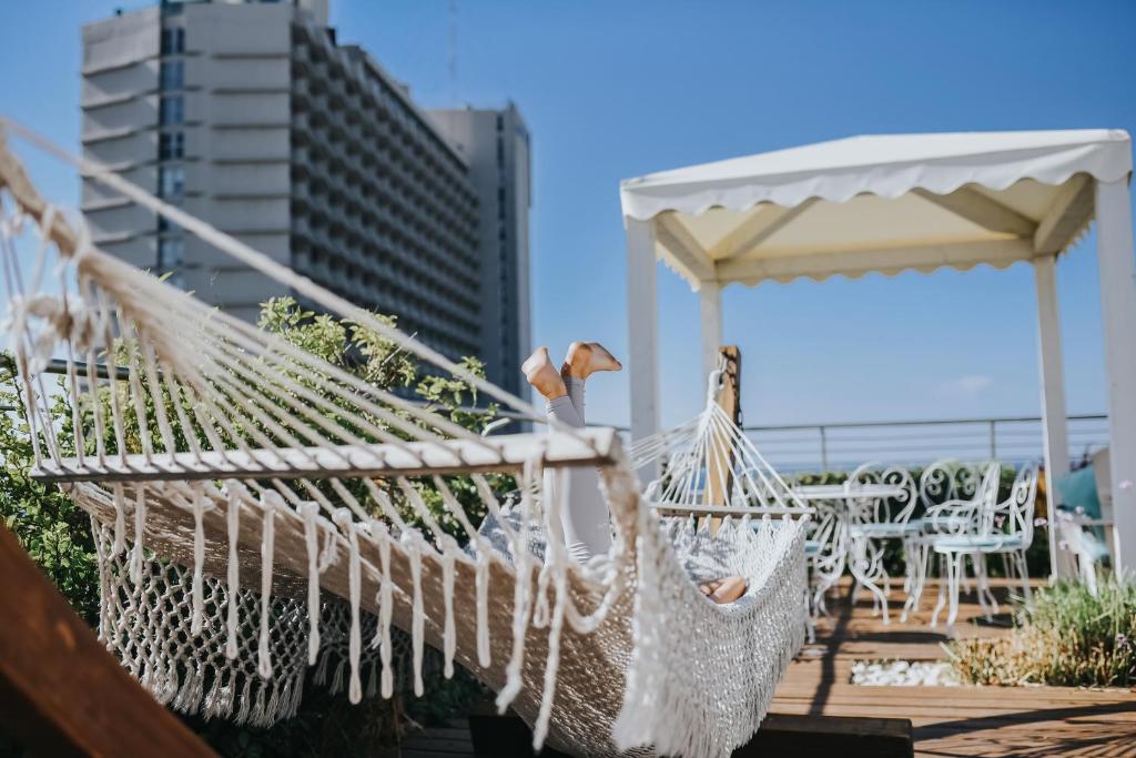 Balkón nebo terasa v ubytování Shalom Hotel & Relax - an Atlas Boutique Hotel