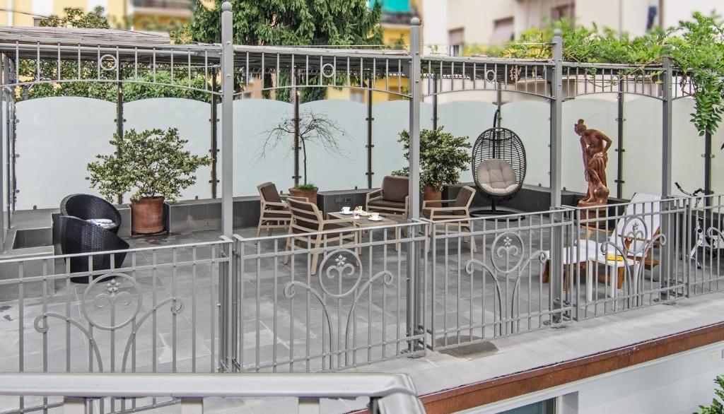Balkón nebo terasa v ubytování Lucca in Azzurro Maison de Charme