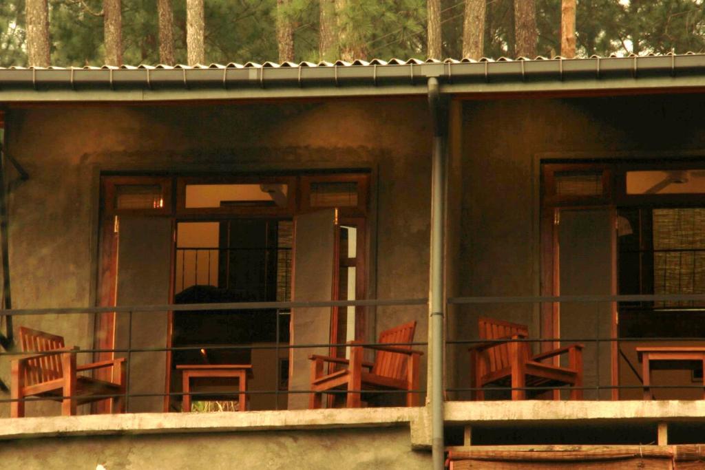 Balkón nebo terasa v ubytování Rowinrich Cottages