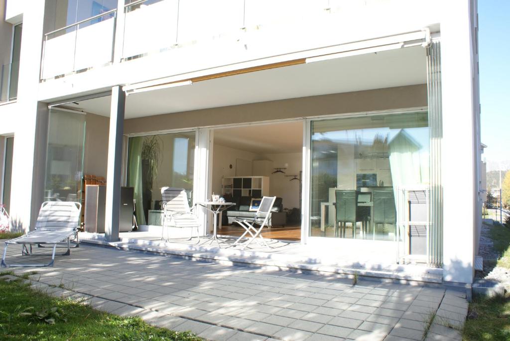 Patio nebo venkovní prostory v ubytování Blumenau