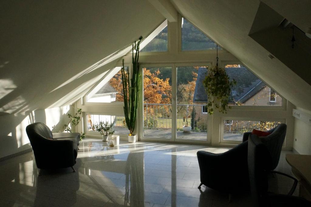 Posezení v ubytování Burgblick