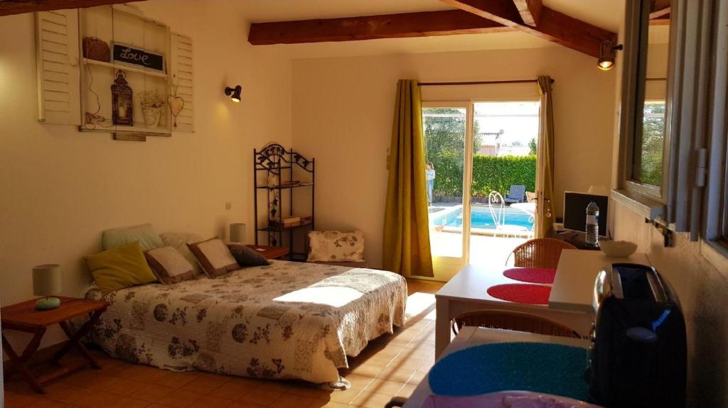 Le Mas de Cocagne - Gite et Chambre d'hôte - Piscine et SPA - Estudio Con Vista A La Piscina