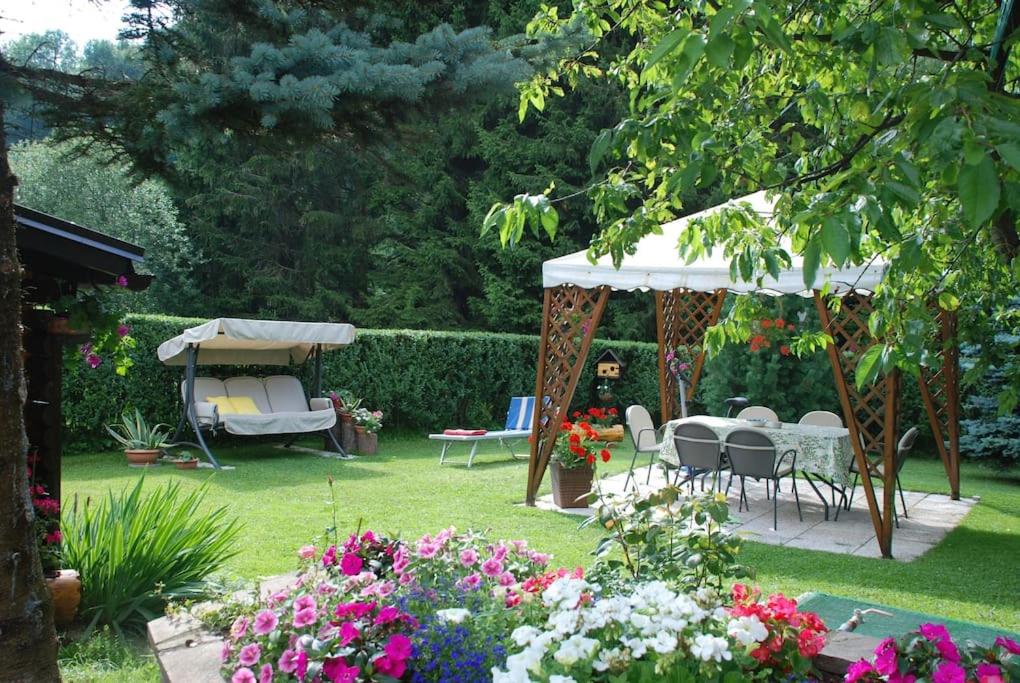 A garden outside Casa Aurora -Altopiano di Pinè