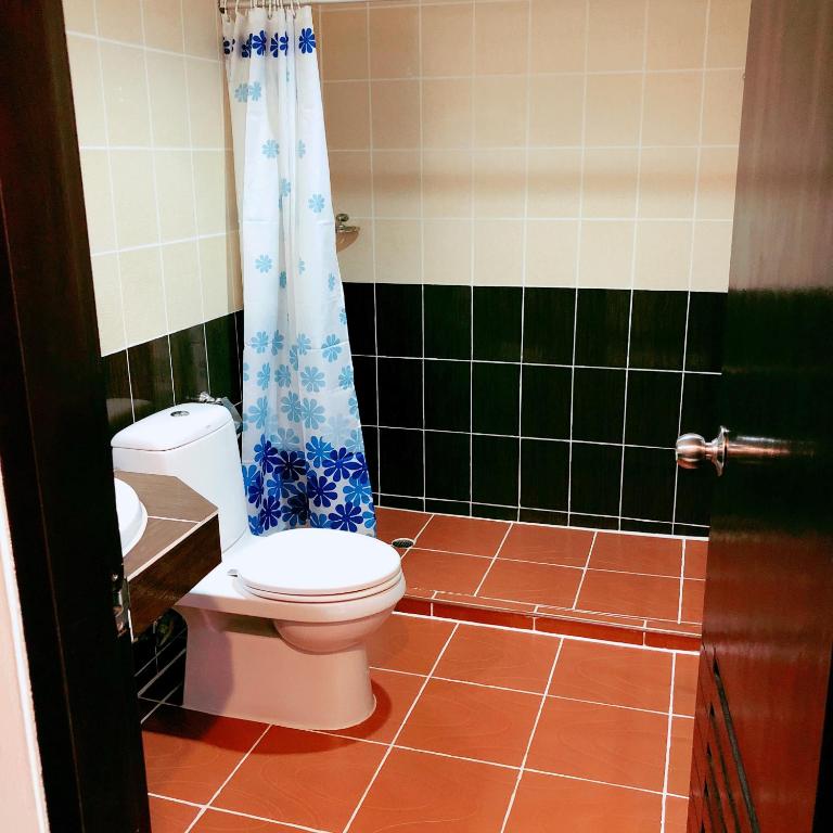 Koupelna v ubytování Silver Resortel